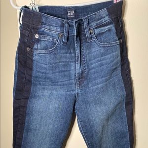 Two tone stretchy jeans from gap